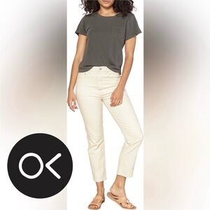Women’s OUTERKNOWN Dune High-rise Slim fit S.E.A. Jeans Size 30 NWT Beige/Cream